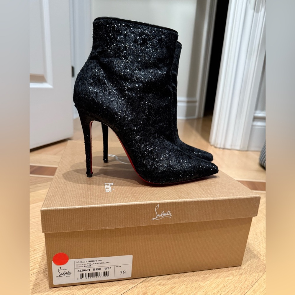 Christian louboutin So Kate booty 100 Velours papillion